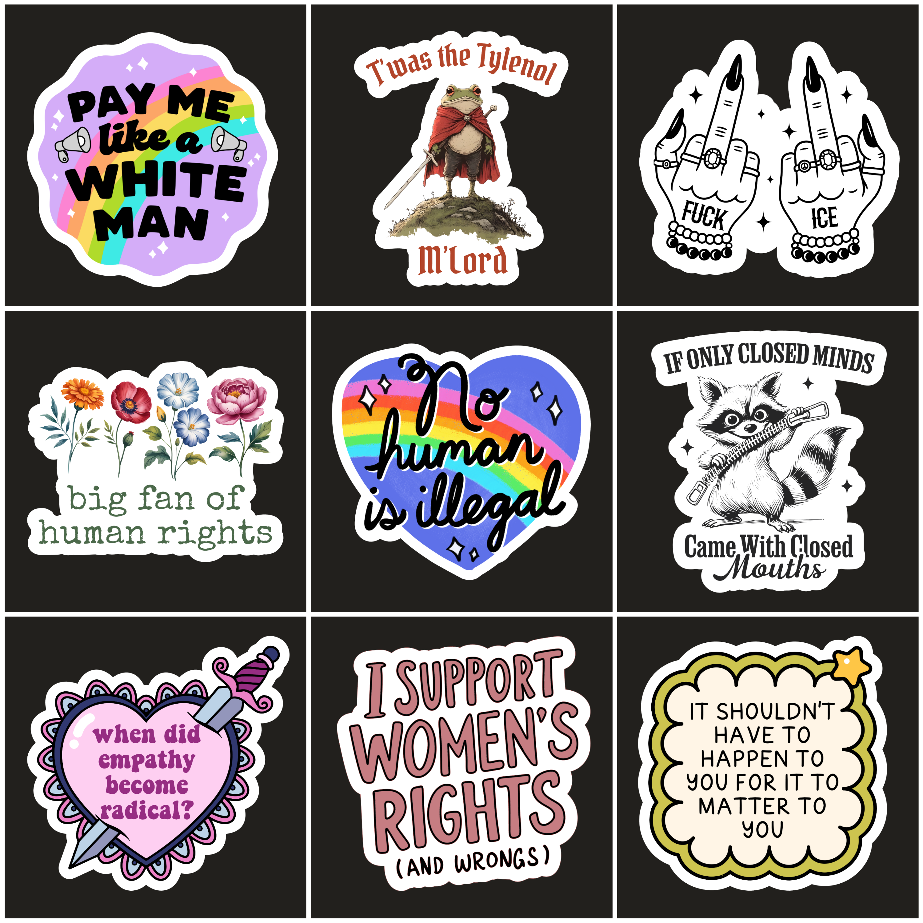 Social Justice Stickers