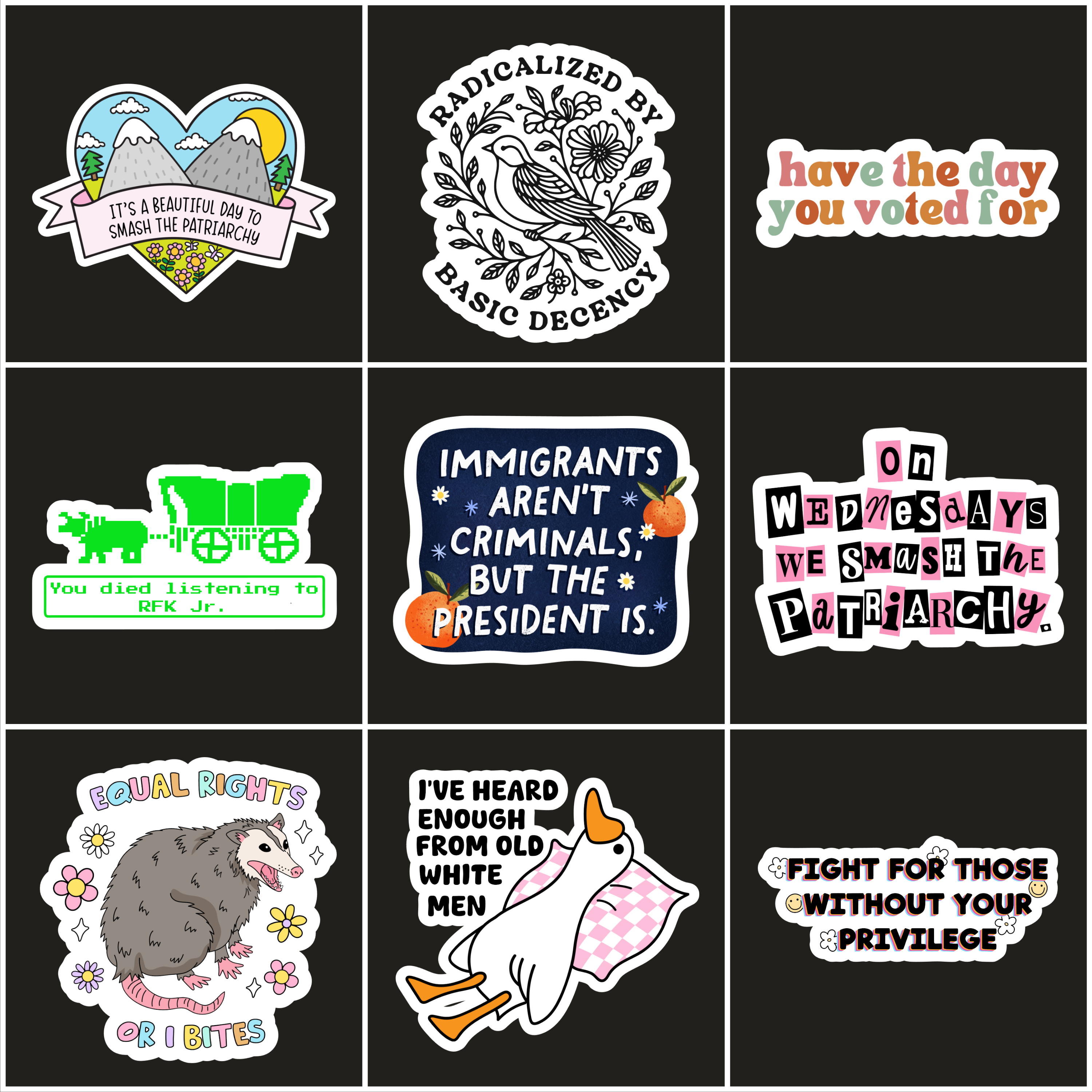 Social Justice Stickers