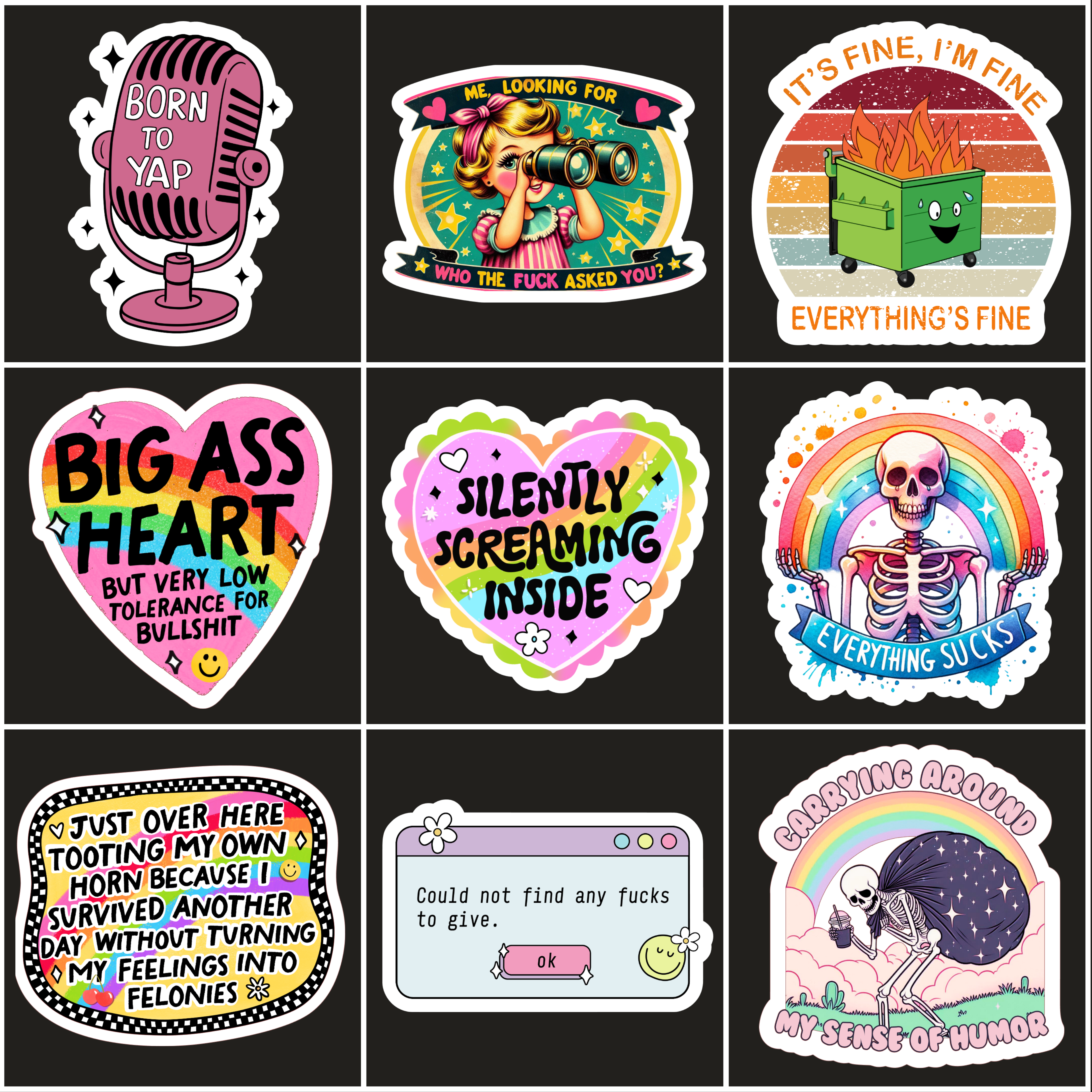Certified Funny Stickers