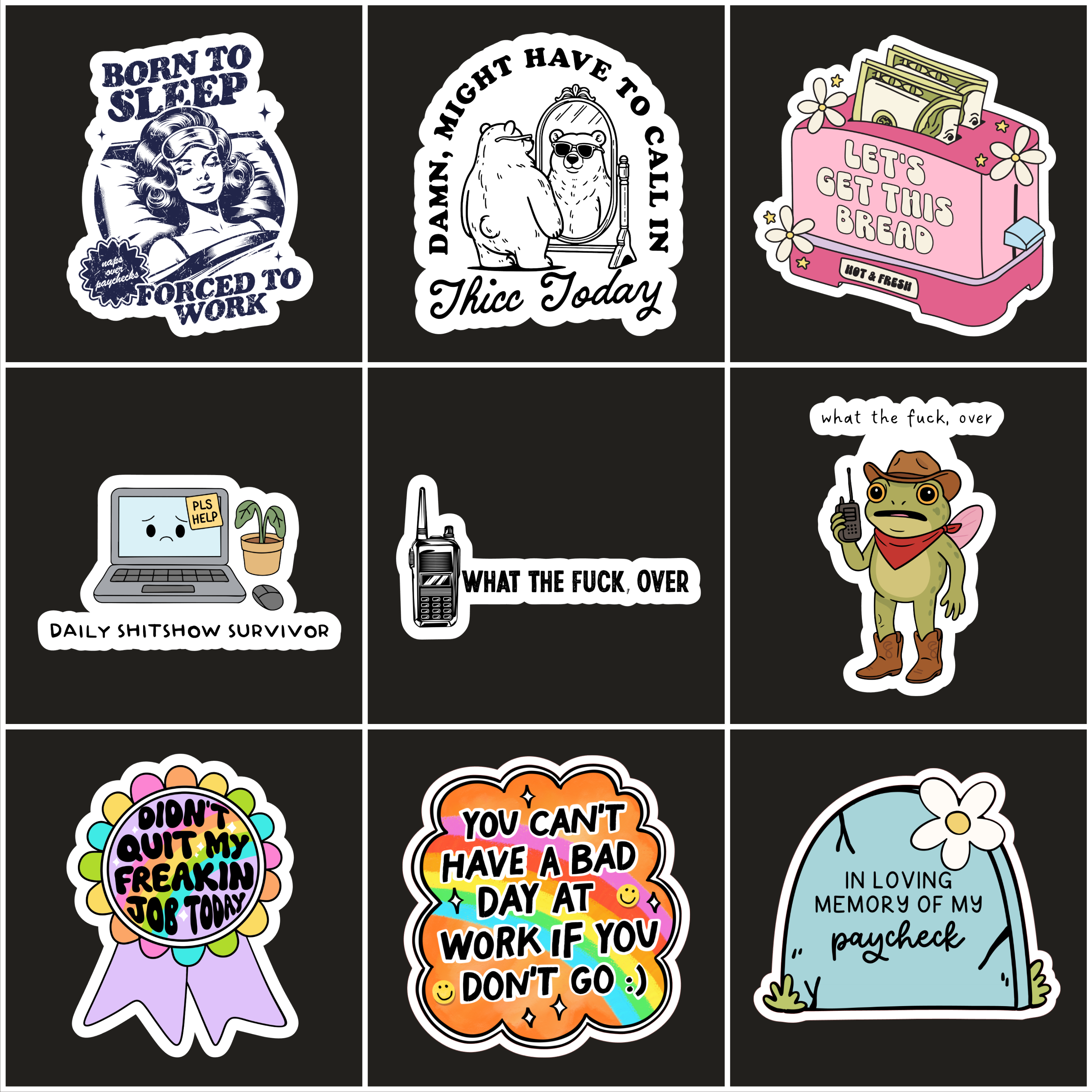 Workplace Humor Stickers