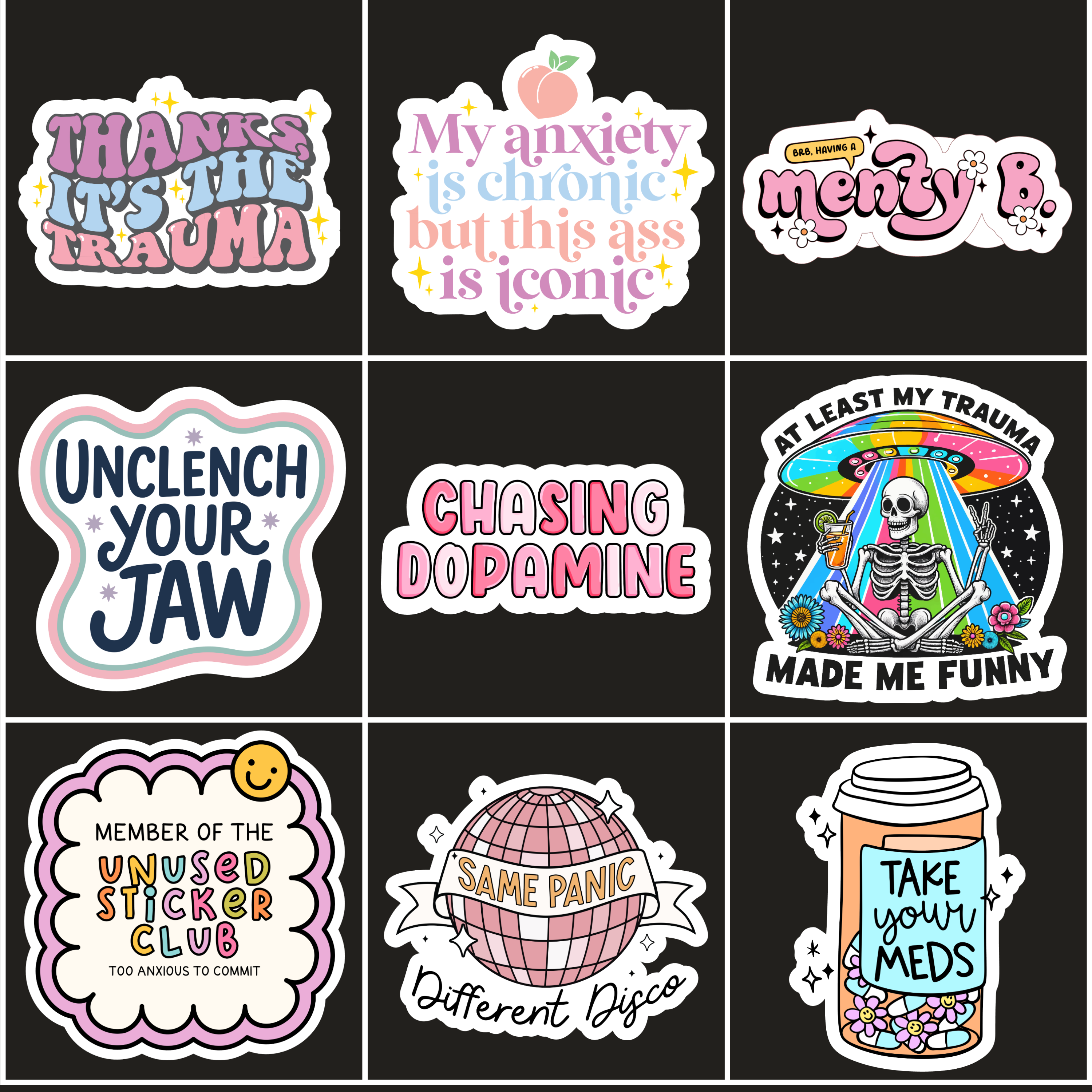 Mental Health Stickers